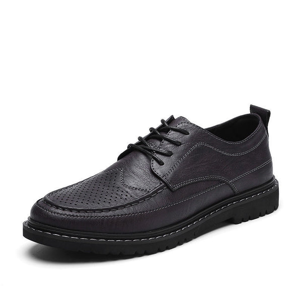 Chaussures en cuir respirantes pour hommes