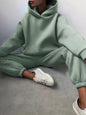 Women's Casual Hooded Sweater Two-piece Suit