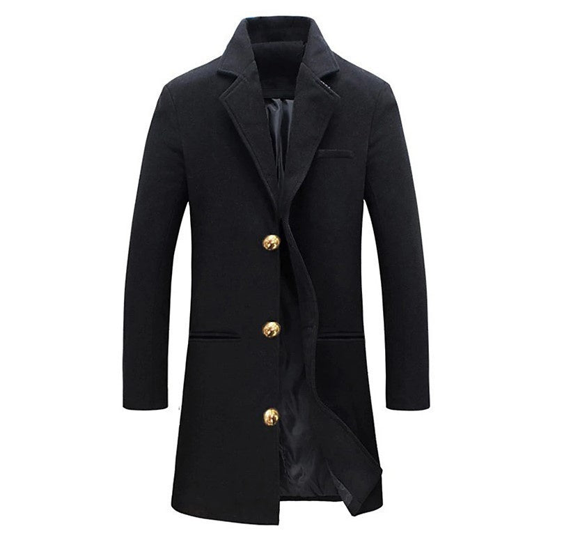 Mens Woolen Trench Coat