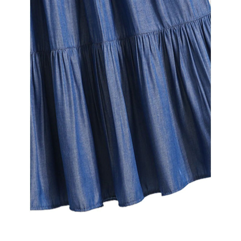 Silk Denim Skirt For Women