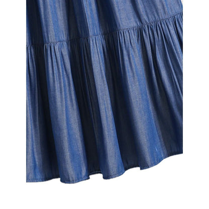 Silk Denim Skirt For Women