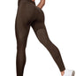Pantalon de Yoga Sans Couture Tricoté, Taille Haute, Gainant, Effet Push-up, pour Femme, Idéal Fitness et Course à Pied