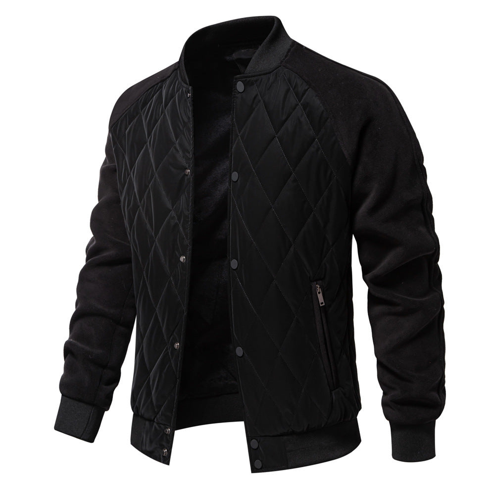 Mens Stitching Raglan Sleeve Coat