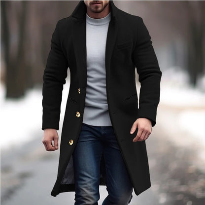 Mens Woolen Trench Coat