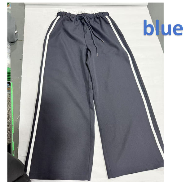 Black Straight-Leg Sports Pants