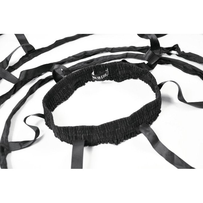 Jupe cerceau gothique Dark in Love avec dentelle noire