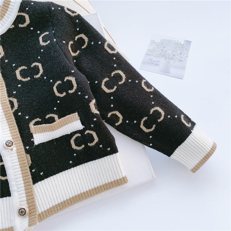 Girls' Pullover Knitted Cardigan Vest
