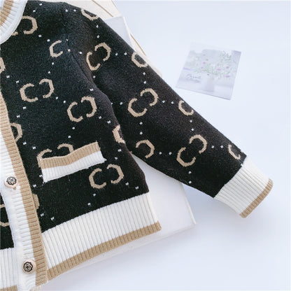 Girls' Pullover Knitted Cardigan Vest
