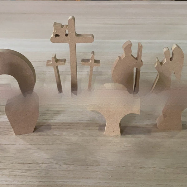 Décoration de Pâques en bois