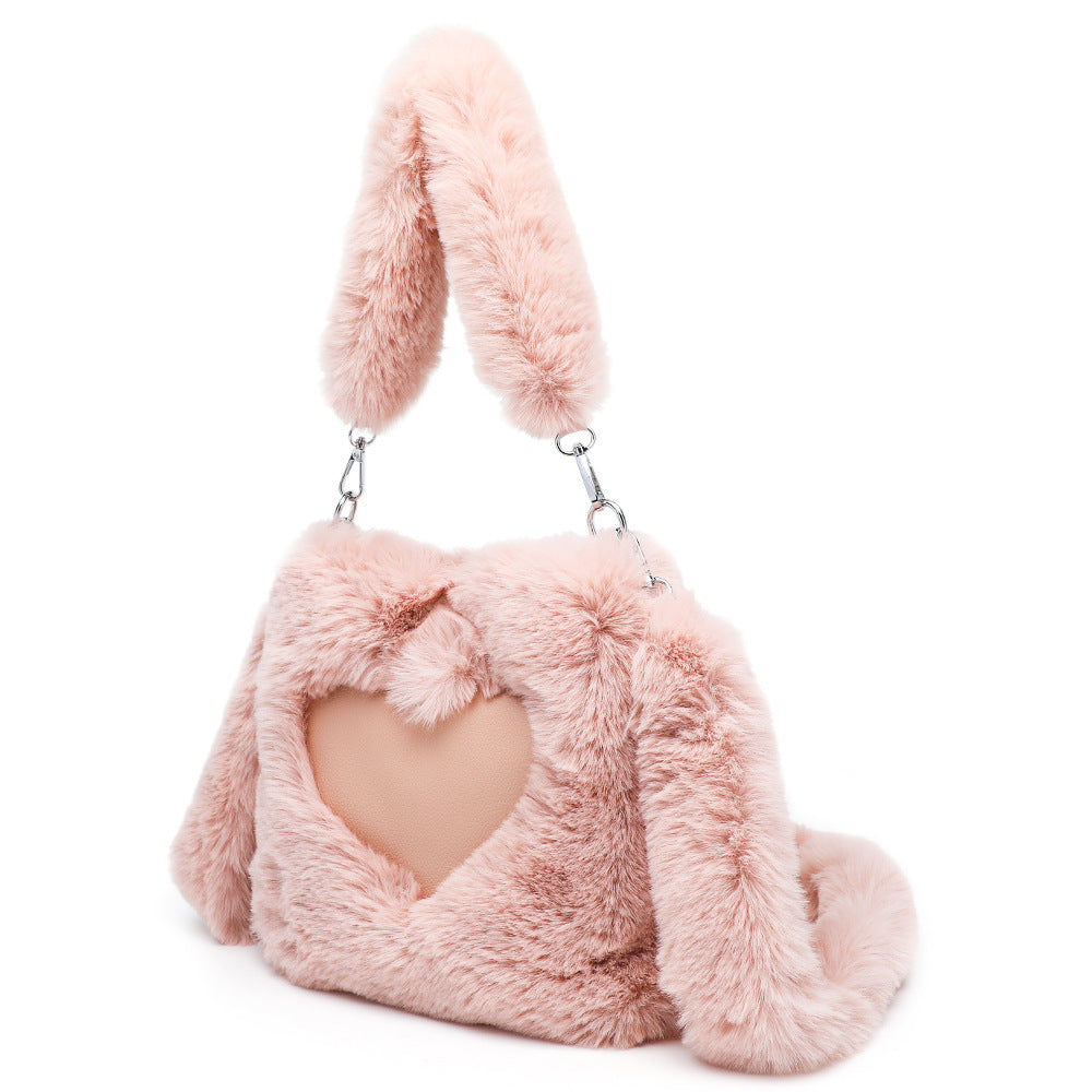 Sac à bandoulière duveteux pour femmes, sac à main à poignée supérieure, sac à main d'automne-hiver en peluche, sacs de courses tendance pour filles, sacs à main pour femmes