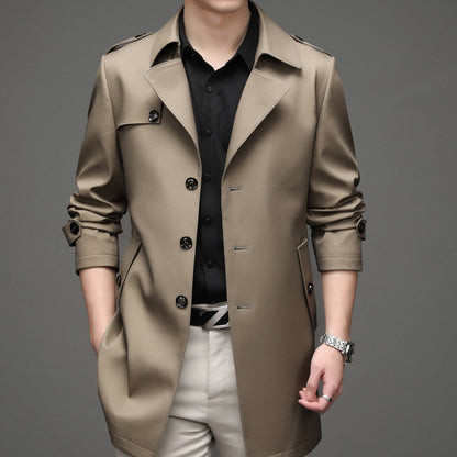 Mens Single-breasted loose Jacket
