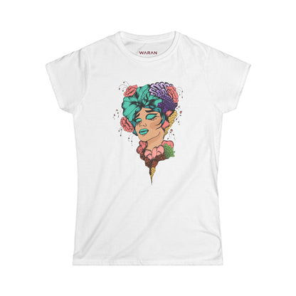 Floral Brainwave Women's Graphic Tee 230GSM