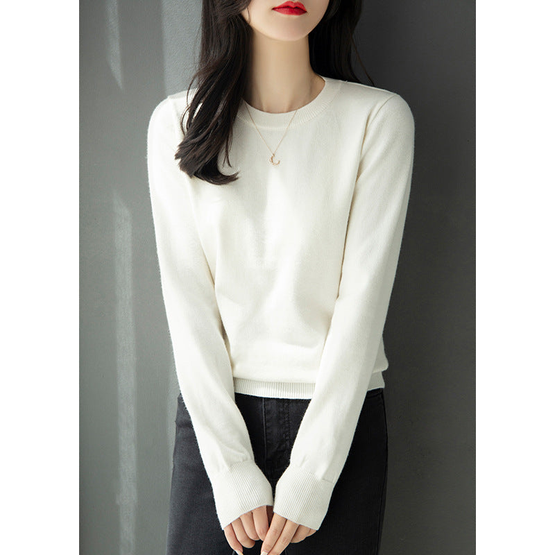 Womens Half High Collar Knitted Bottoming Shirt Sweater