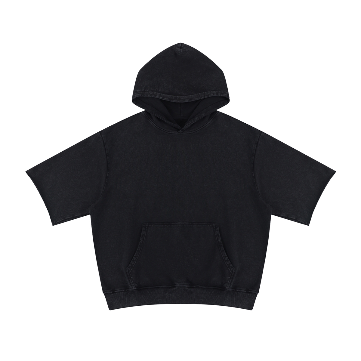 Waran Mineral Wash Short Sleeve Hoodie