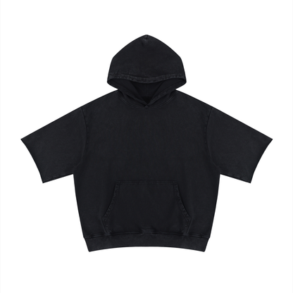 Waran Mineral Wash Short Sleeve Hoodie