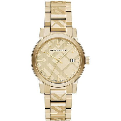 Burberry Ladies Engraved Watch BU9038
