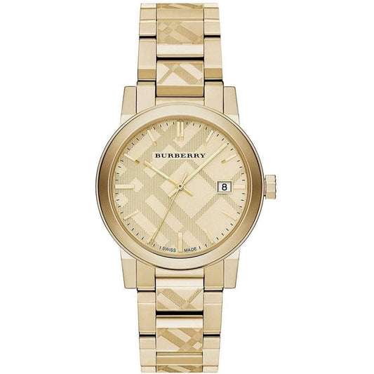 Burberry Ladies Engraved Watch BU9038