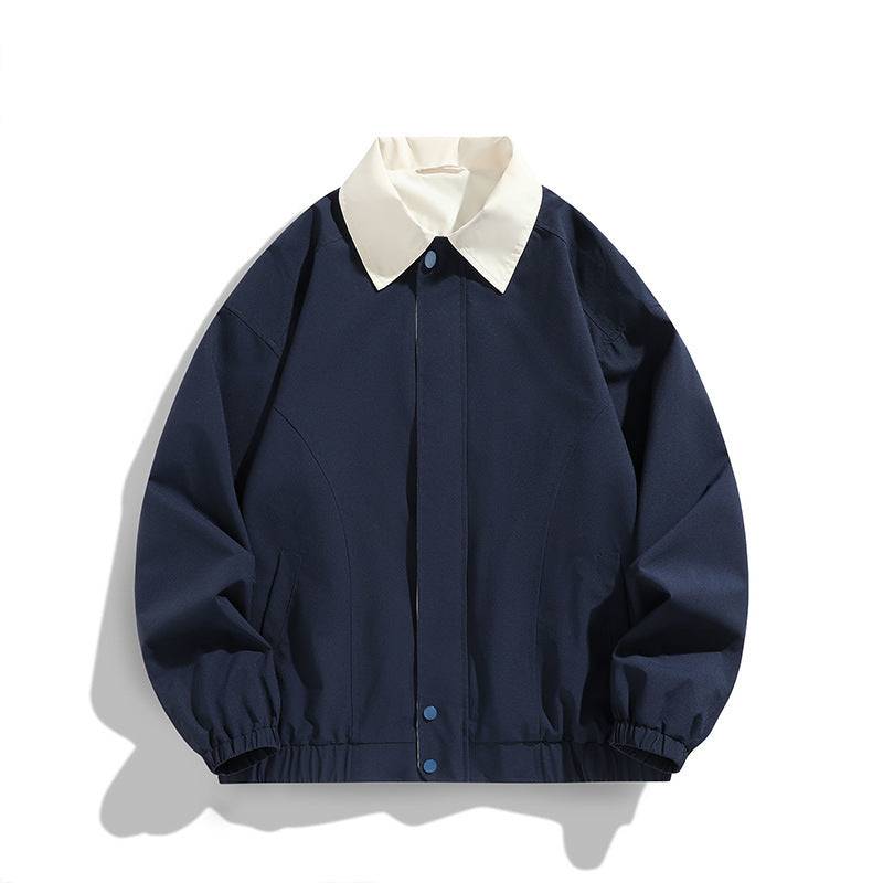 Polo Collar Jacket Top