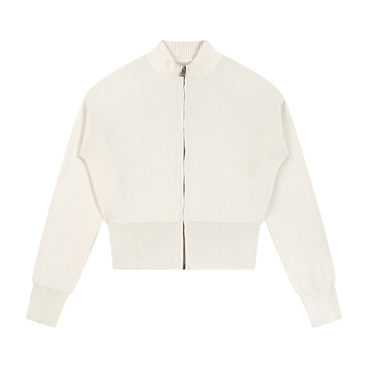 Women’s Mock Neck Zip Up Cardigan