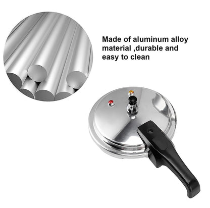 7L Aluminium Pressure Cooker Quick With Lid Latch Indicator Explosion-Proof