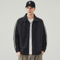 Stand Collar Solid Color Jacket