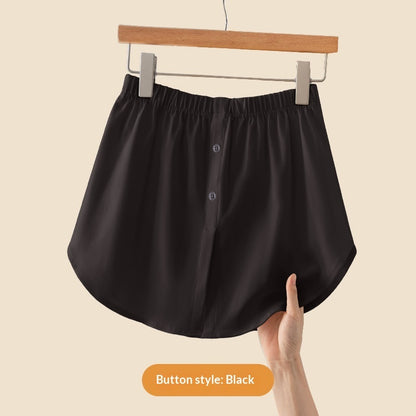 Buttock-Blocking Skirt Womens Spring New Pure Cotton Layered Bottom-Hiding Skirt