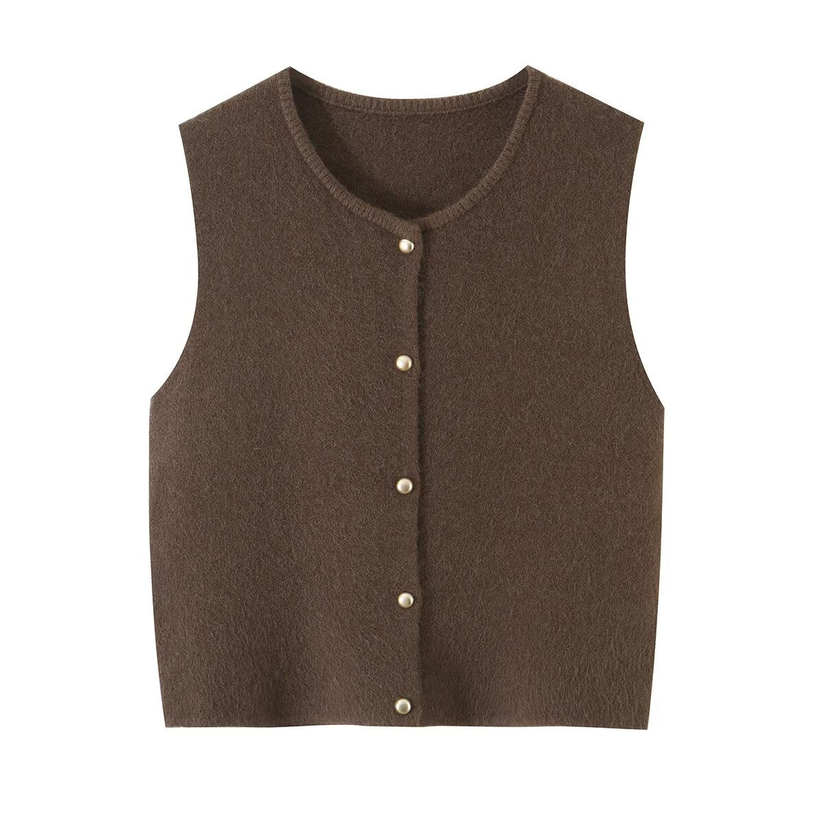 knitted sweater women's vest