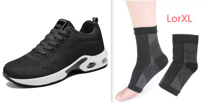 Nouvelles Chaussures de Sport Décontractées à Coussin d'Air Respirantes à Semelle Souple pour Femmes