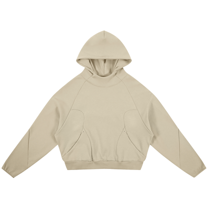 Curved Panel Raglan Hoodie 350GSM