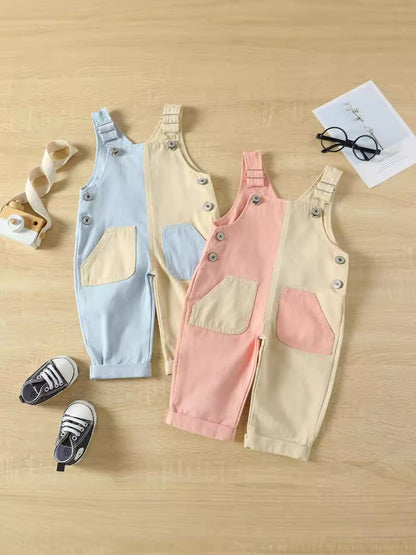 Boys' And Girls' Baby Cute Suspender Romper Jumpsuit