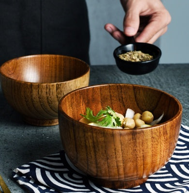 Wooden Bowl Japanese Style - Stuffs & Savers