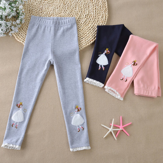 Girls Leggings Cotton Trousers