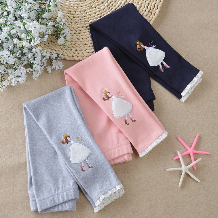 Girls Leggings Cotton Trousers