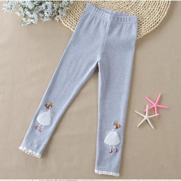 Girls Leggings Cotton Trousers