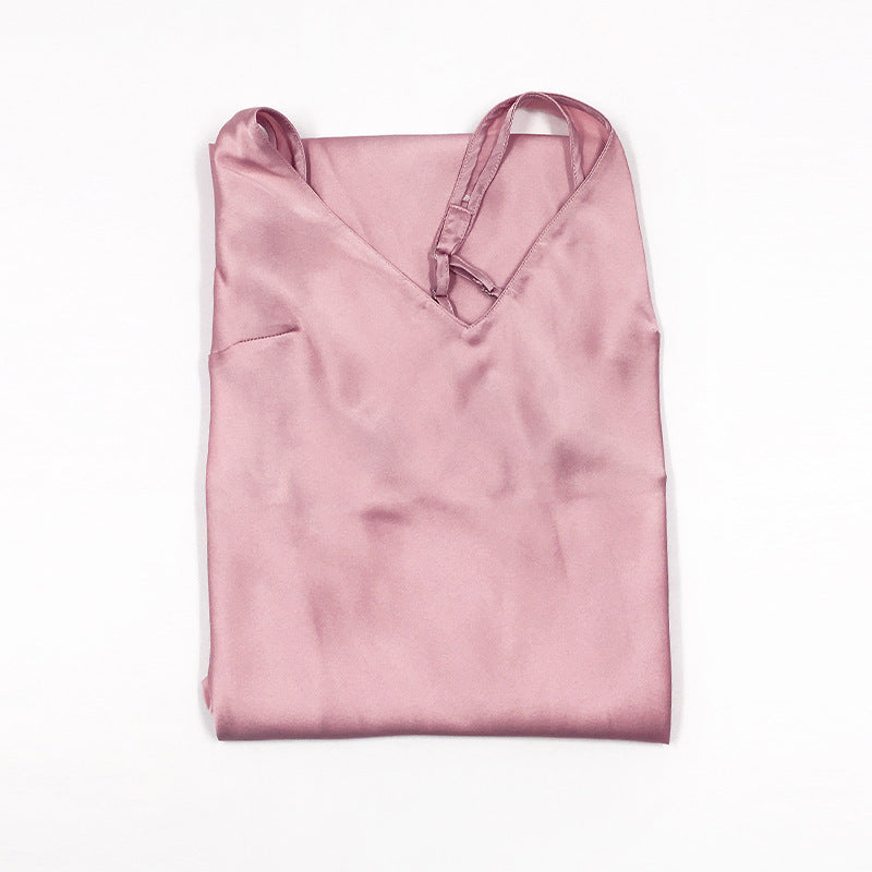 Silk suspender skirt