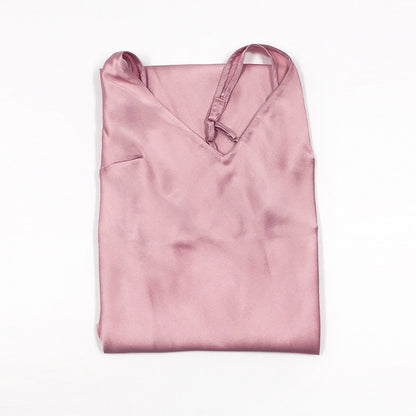 Silk suspender skirt