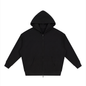 Waran Unisex Loose Solid Full Zip Hoodie