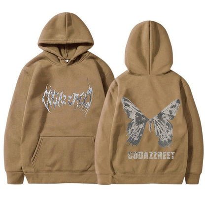 Hip Hop Butterfly Hoodie Streetwear