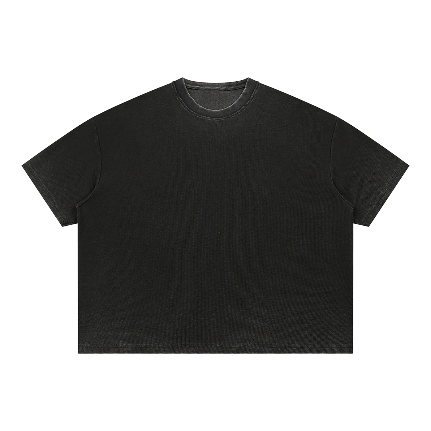 Unisex Vintage Wash Sunfade Boxy Waffle T-Shirt