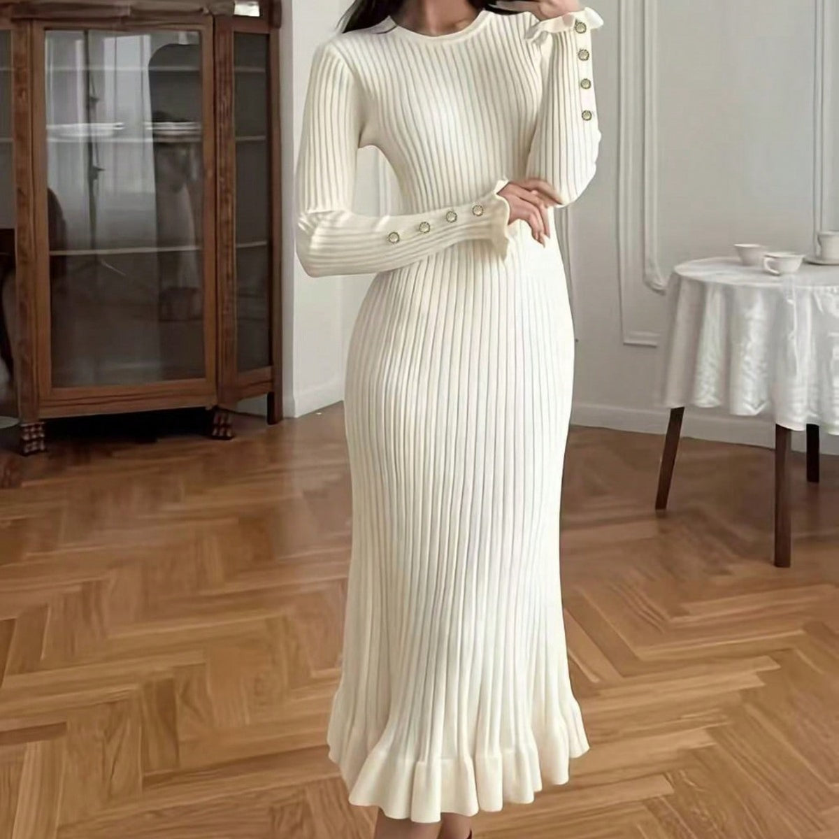 Casual Knitted Dress for Women