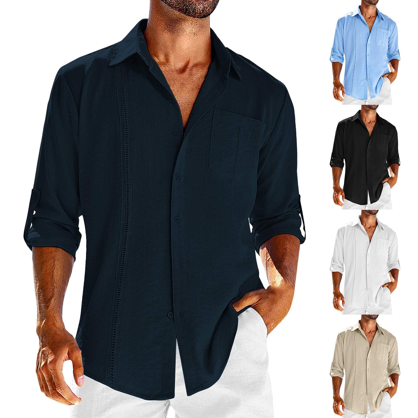 Casual  Long Sleeve Shirts