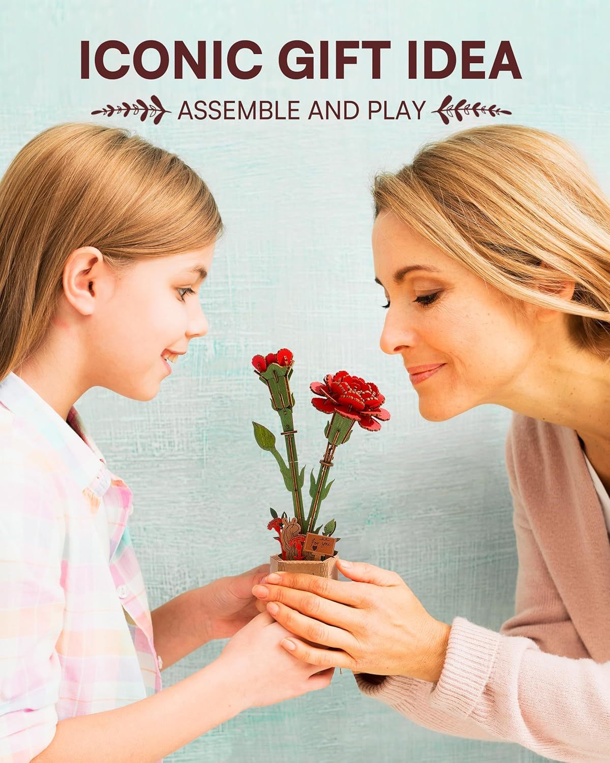Flowers Bouquet Wooden Craft