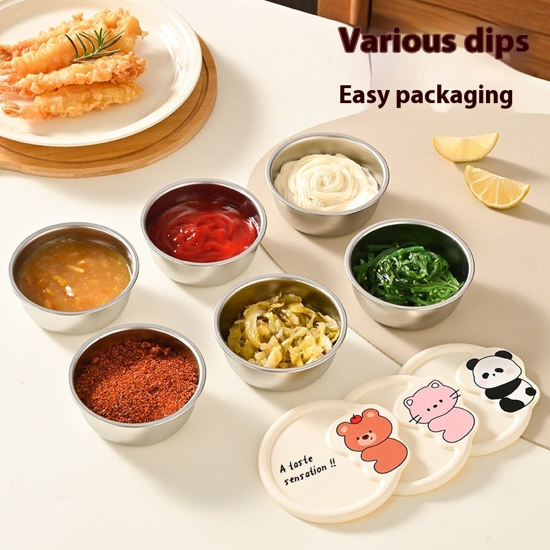 Camping Picnic Cartoon Portable Sauce Packing Seasoning Dish
