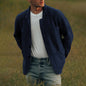 Pure color trendy fashion jacket jacket casual top