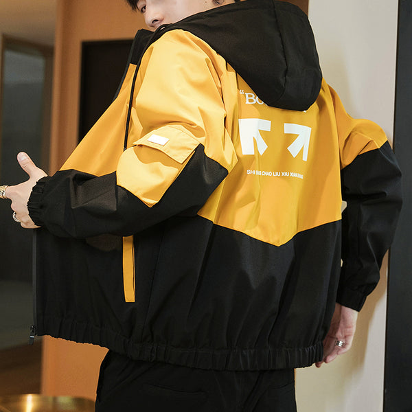 Men's Baseball-Style Casual Jacket