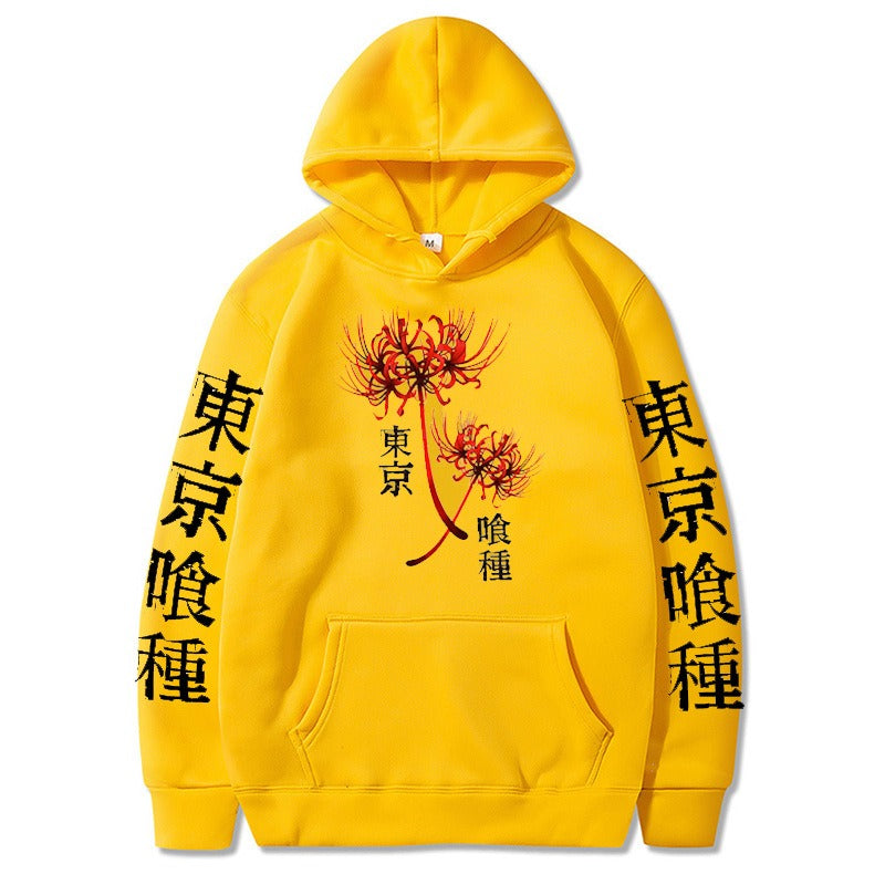 Velvet Thickened anime Trendy Pullover hoodies