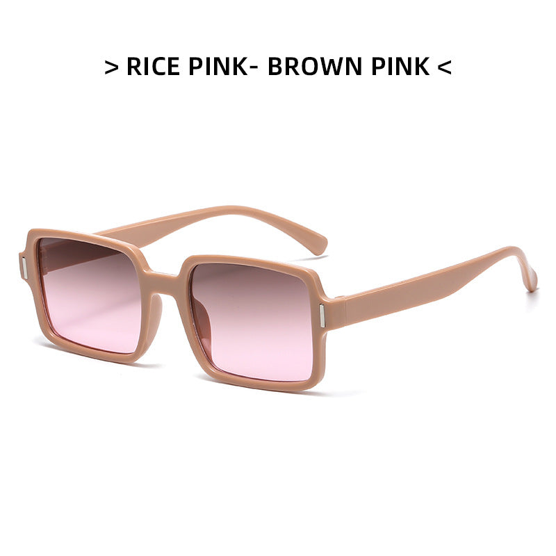 Fashion Simple Square Net Red Sunglasses