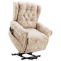 Dual Motor Lift Chair Recliners For Elderly Infinite Position Lay Flat Recliner With Heat Massage Up To 300 LBS Electric Power Lift Recliner Chair Sofa