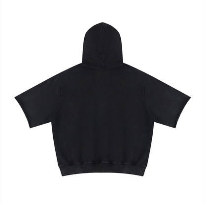 Waran Mineral Wash Short Sleeve Hoodie