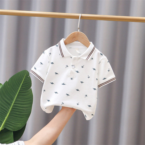 Children's Polo Collar T-Shirt - Short Sleeve